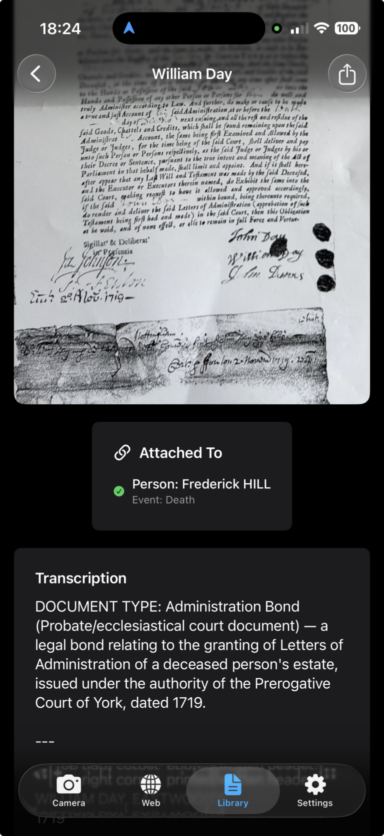 Transcribe & save